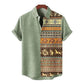 Retro Casual Short Sleeved Shirt For Men