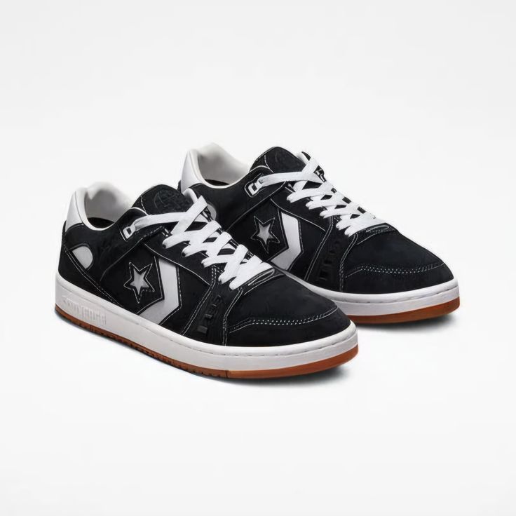 Men’s Retro Star Court Sneakers | Onyx Black & Crisp White