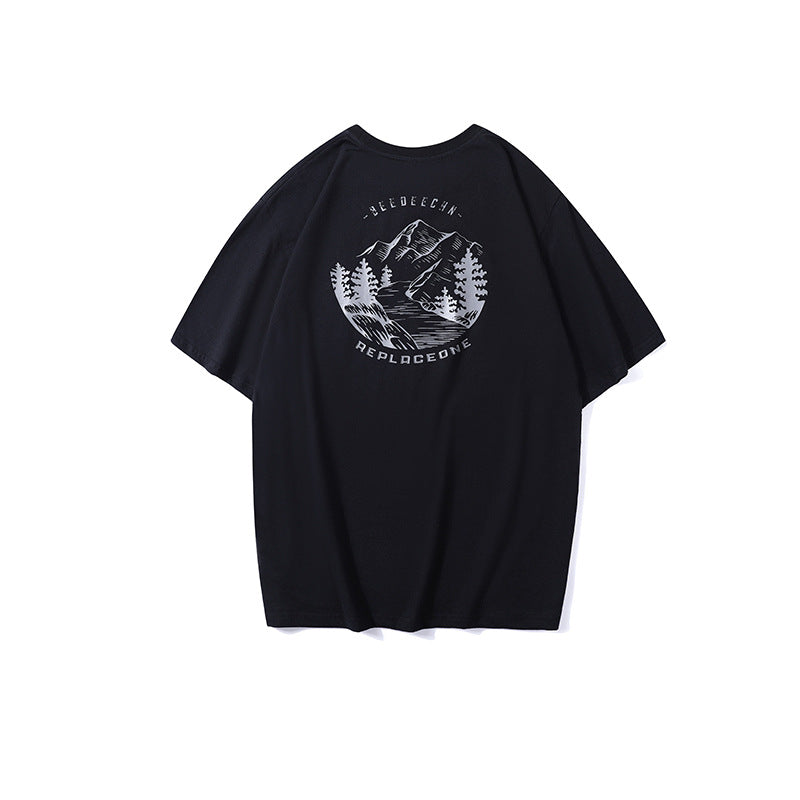 Men's T-Shirt Letter Print Short Sleeve T-Shirt