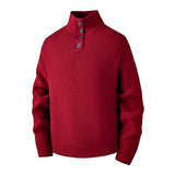 Men's Turtleneck Loose Solid-Color Knitted Pullover Bottoming Sweater