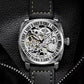 Carved Vintage Fashion Hollow Mechanical Automatic Mens Watch