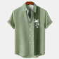 Retro Casual Short Sleeved Shirt For Men