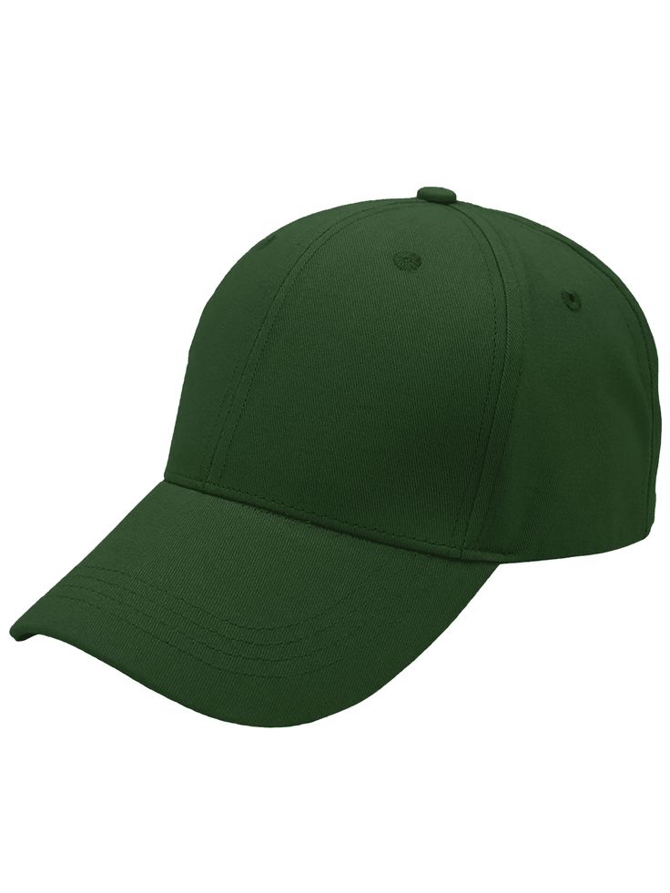Plain Adjustable Baseball Cap – Cotton Classic (Black, Green, BOARDEAUX)