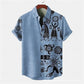 Retro Casual Short Sleeved Shirt For Men
