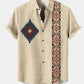 Retro Casual Short Sleeved Shirt For Men