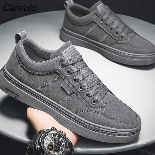 Men’s Urban Suede-Finish Sneakers | Stealth Grey