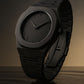 All Black Luxury Minimalist Watch for Men – Matte Steel Strap Wrist Watch