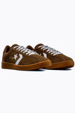 Men’s Retro Suede Court Sneakers | Mocha Brown & Gum Sole