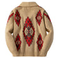 Men's American-style Jacquard Knit Sweater For Workwear
