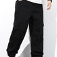 Men’s Wide Leg Black Pants – Baggy Casual Streetwear Trousers