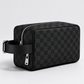 Luxury Monogram Toiletry Bag – Premium Travel Organizer Pouch (Black)