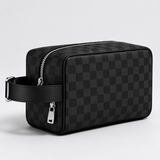 Luxury Monogram Toiletry Bag – Premium Travel Organizer Pouch (Black)