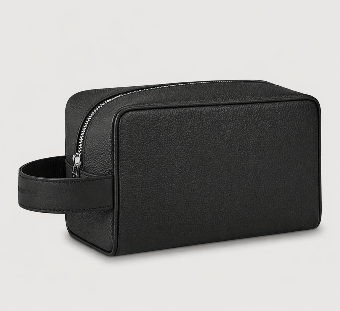 Luxury Monogram Toiletry Bag – Premium Travel Organizer Pouch (Black)