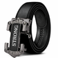 Strong Automatic Buckle Leather Belt for Men – Premium Black
