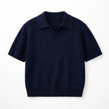 Men’s Essential Short-Sleeve Knit Polo | Navy Blue